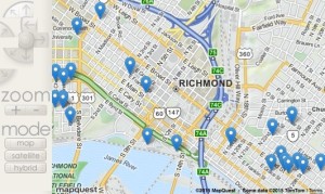 Search Downtown Properties by map